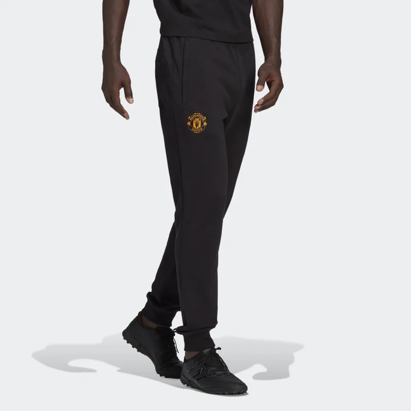 Adidas MANCHESTER UNITED THEATRE OF DREAMS Knitted Sweatpants Men Black-1
