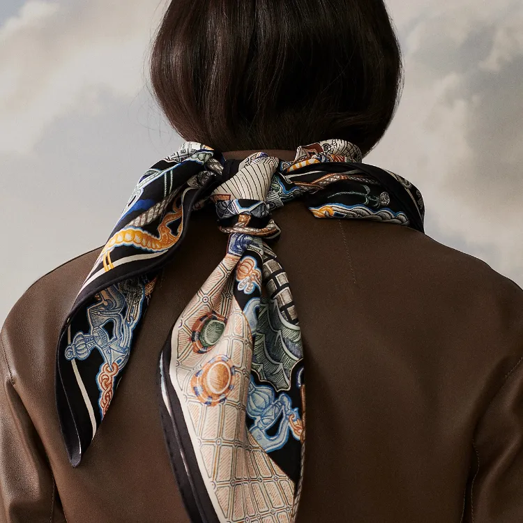 HERMES Silk Scarves Women's Multicolor-3