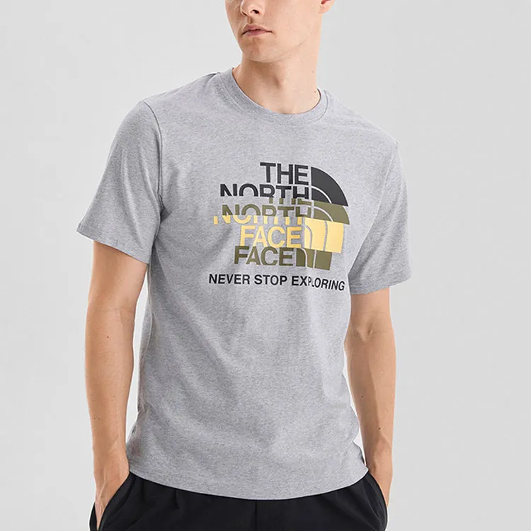 THE NORTH FACE T Shirts Men Gray-3