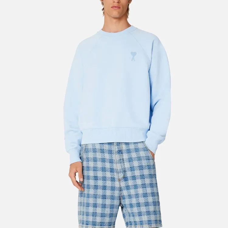 AMIPARIS Ami Tonal Sweatshirt 'Sky Blue'-1