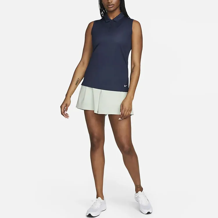 Nike Polo Shirts Women's Navy Blue-2