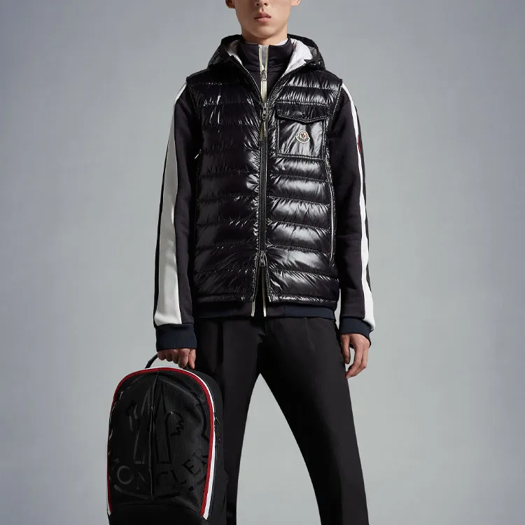 Moncler Logo patch Padded Down Gilet-1