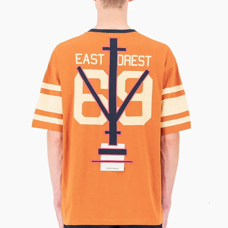 Craig Green X Champion T-Shirts Unisex Red Patchwork-3