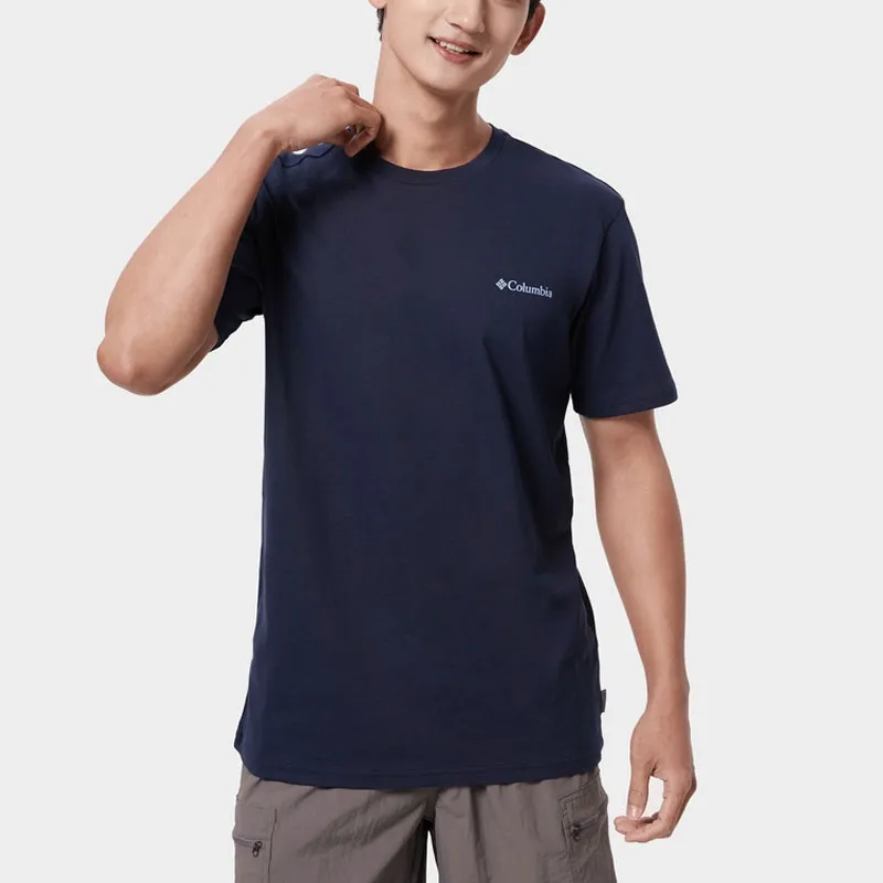 Columbia T Shirts Men Blue-2