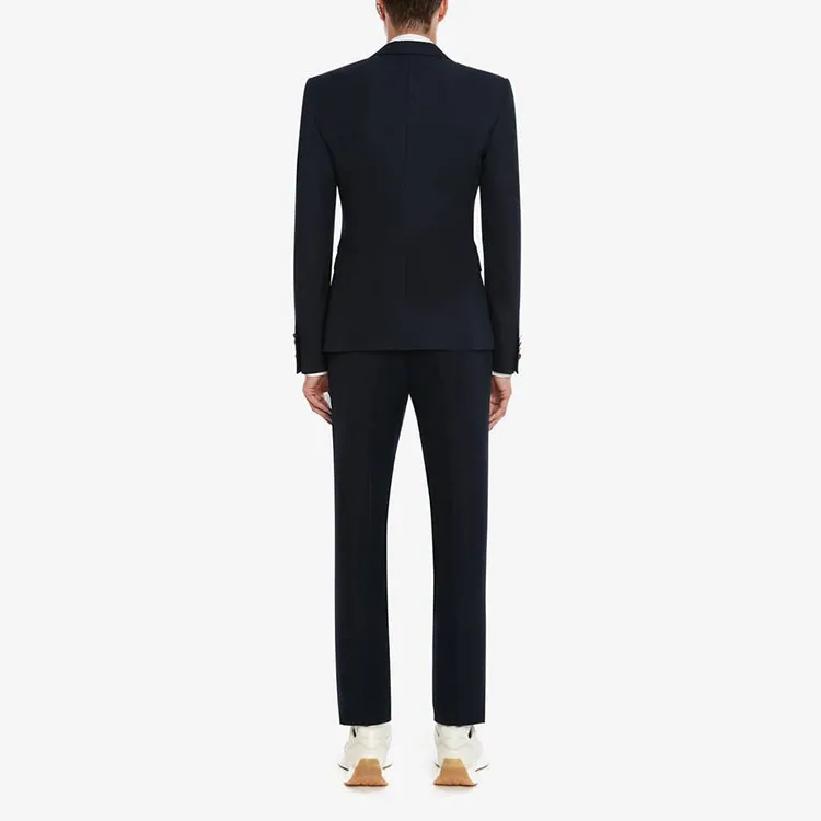 Alexander McQueen FW22 Business Suit Coat Men's Navy Blue-2