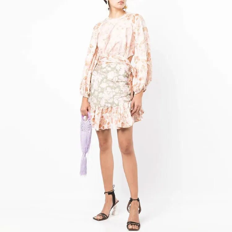 Zimmermann Floral-print Linen Mini Dress-1