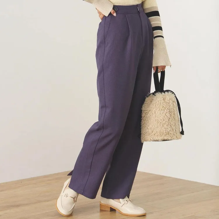 Beams Casual Pants Women's Purple-2