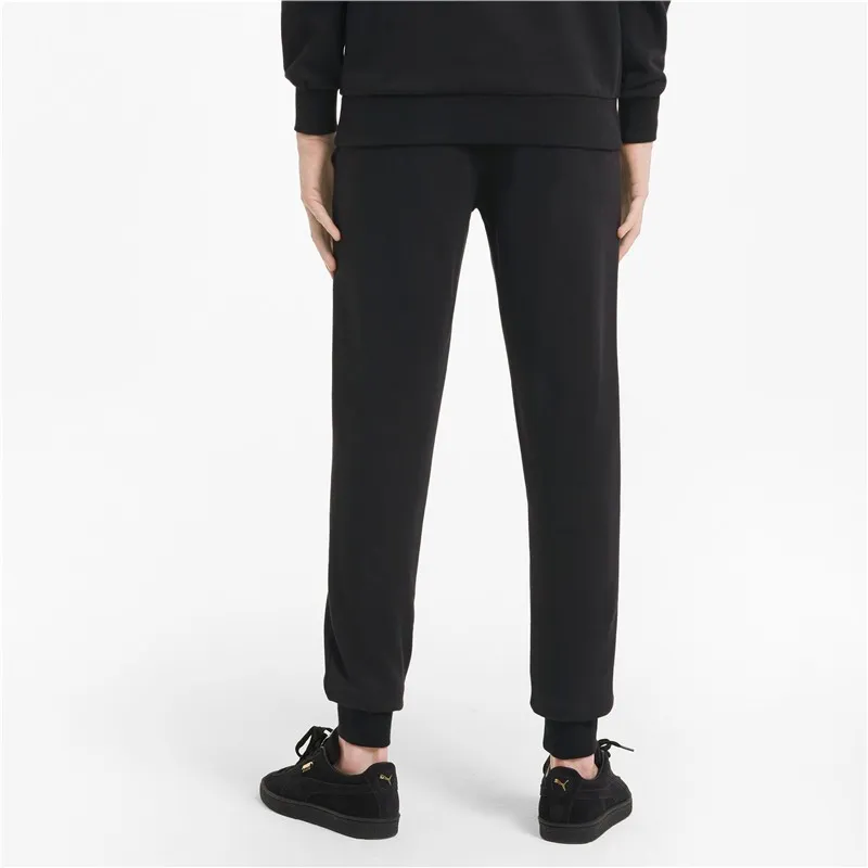 PUMA Patch Padded Hoodie Knitted Sweatpants Men Black-3