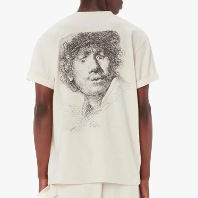 JW Anderson JW Anderson Rembrandt T-Shirts Unisex Ecru-3