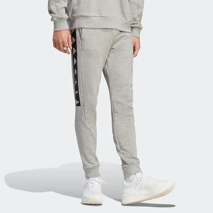 Adidas Knitted Sweatpants Men Gray-1