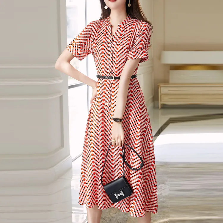 Dme Short Sleeved Dresses Women's Watermelon Red-1
