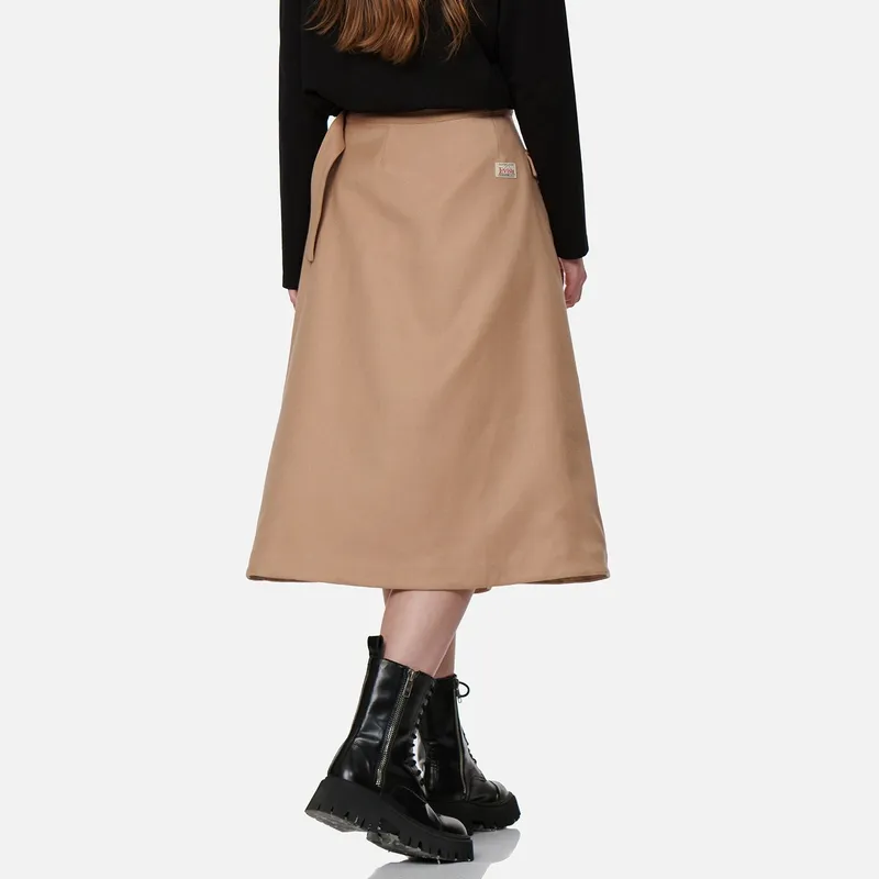 EVISU Casual Long Skirt Women's Khaki-3