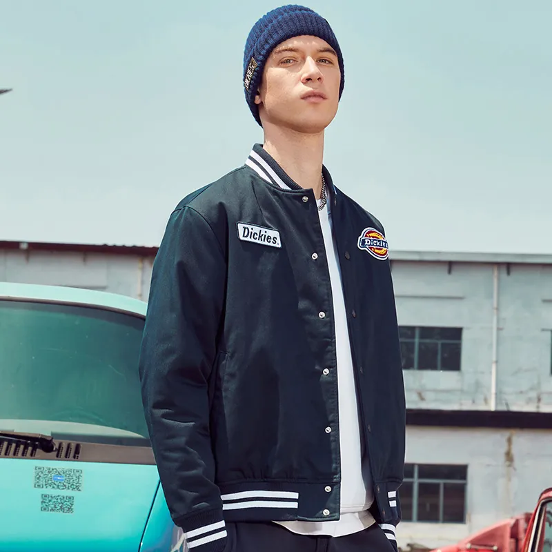 Dickies Puffer Jacket Winter Unisex Dark Marine Blue-2
