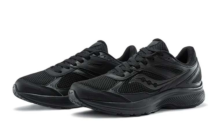 Saucony Cohesion 14 Anti Slip Wear Resistant Low Top Running Shoes Women's Black-2