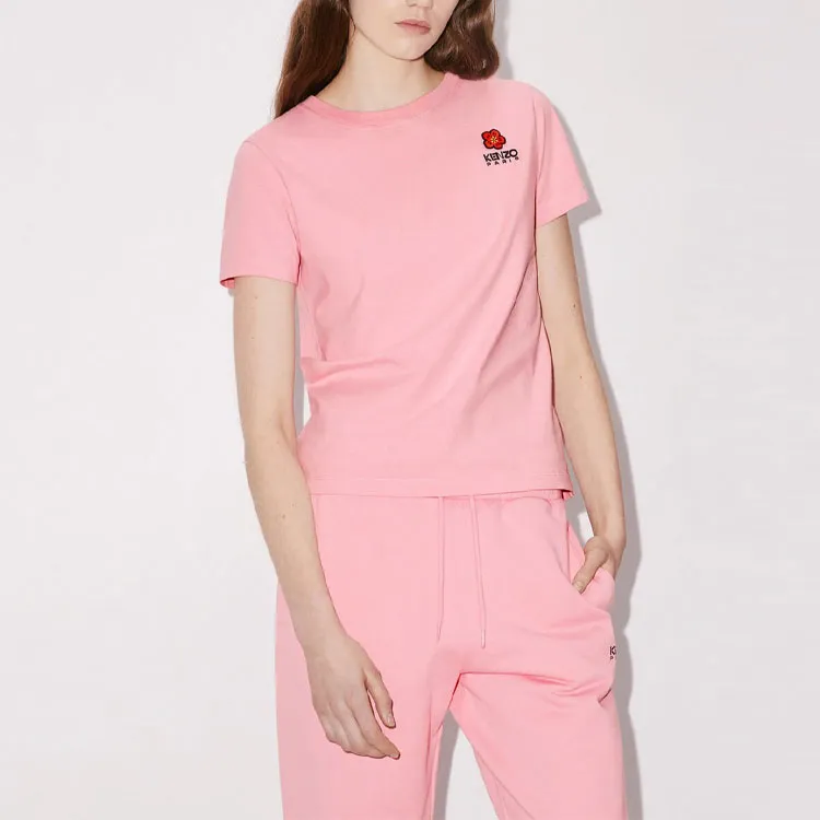 KENZO Boke Flower Logo Embroidered Crewneck T Shirt-2