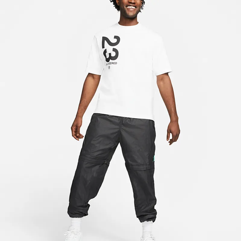 Jordan Drop Shoulder Sleeve T-Shirt Men's White-2