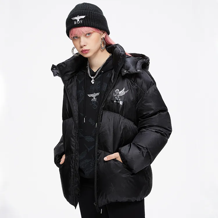Boy London Down Jacket Winter Unisex Black-7