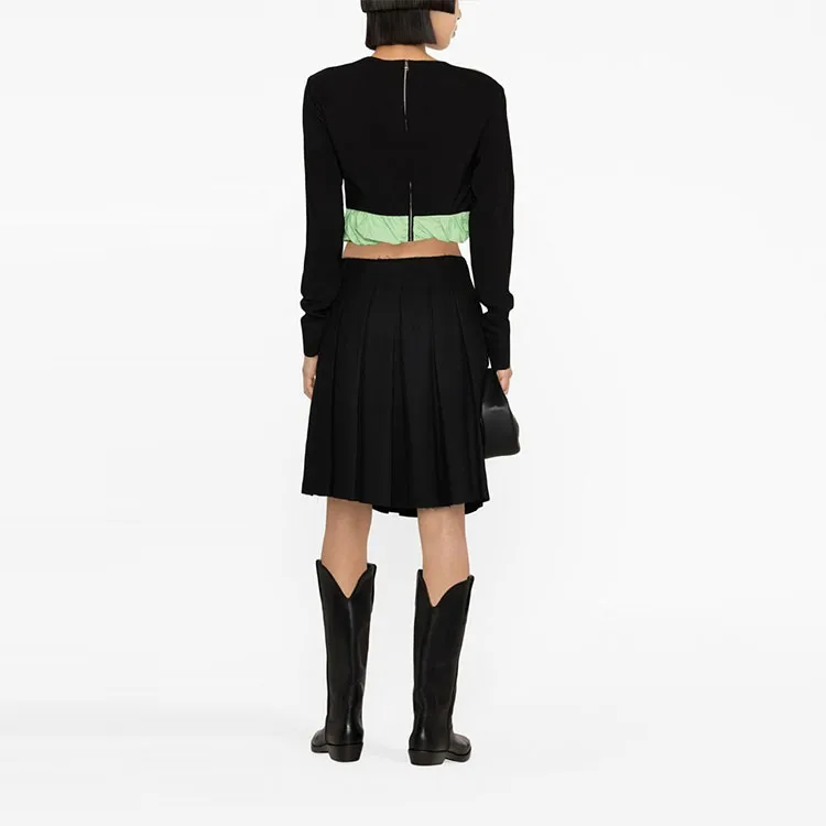 GANNI Crop Tops Women's Black-1