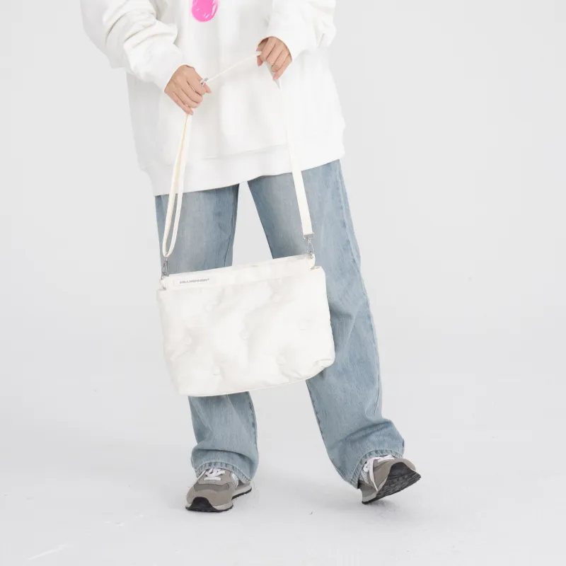 KILLWINNER Cloud Memory Foam Soft Down Cotton Shoulder Bag Women's White-9