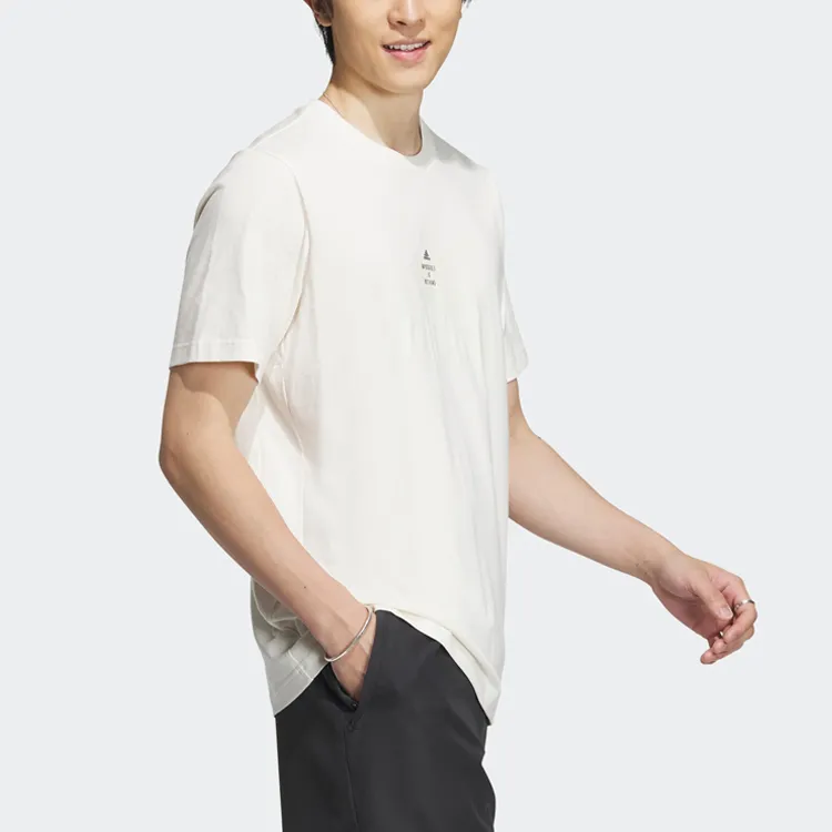 Adidas T Shirt Men's Pink White-3