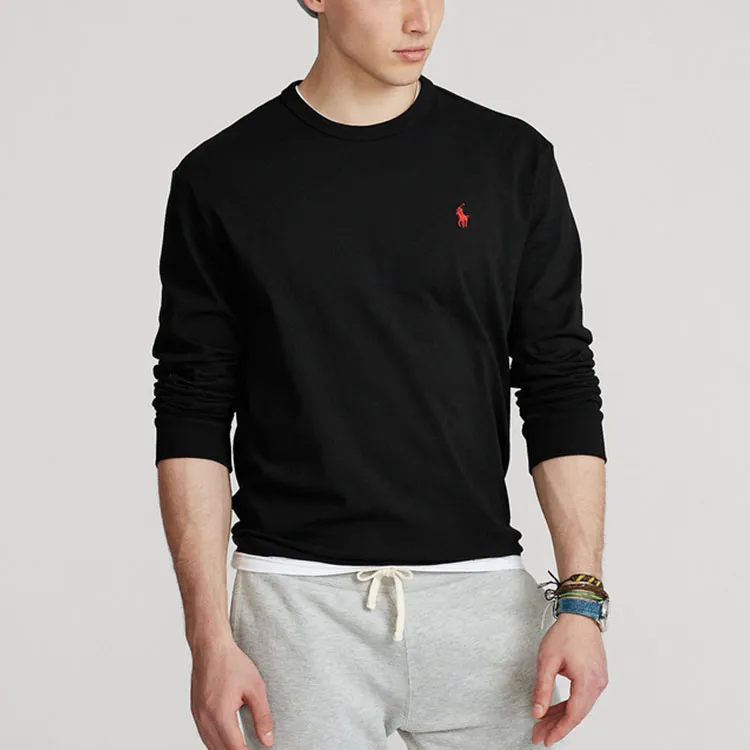 Polo Ralph Lauren Long Sleeve Jersey Knit Crewneck T Shirt-3