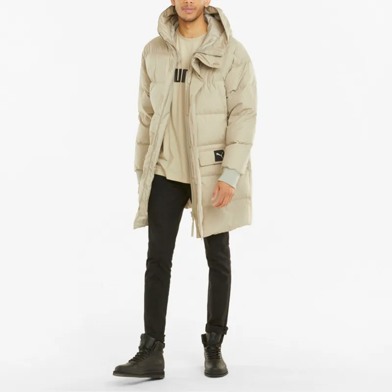 PUMA Down Jacket Winter Men's Khaki-4