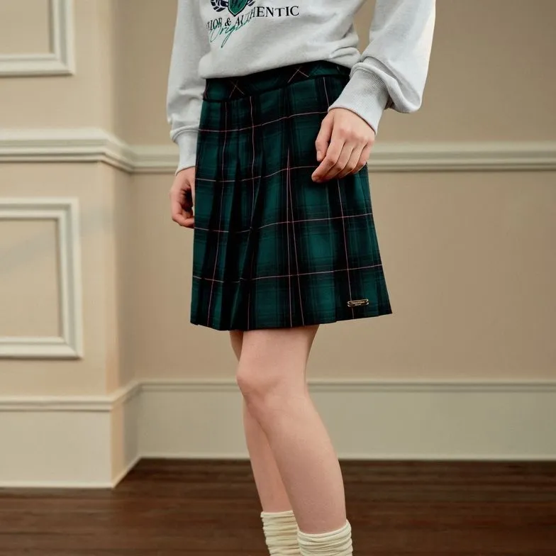 Teenie Weenie Casual Short Skirts Women's Green-2