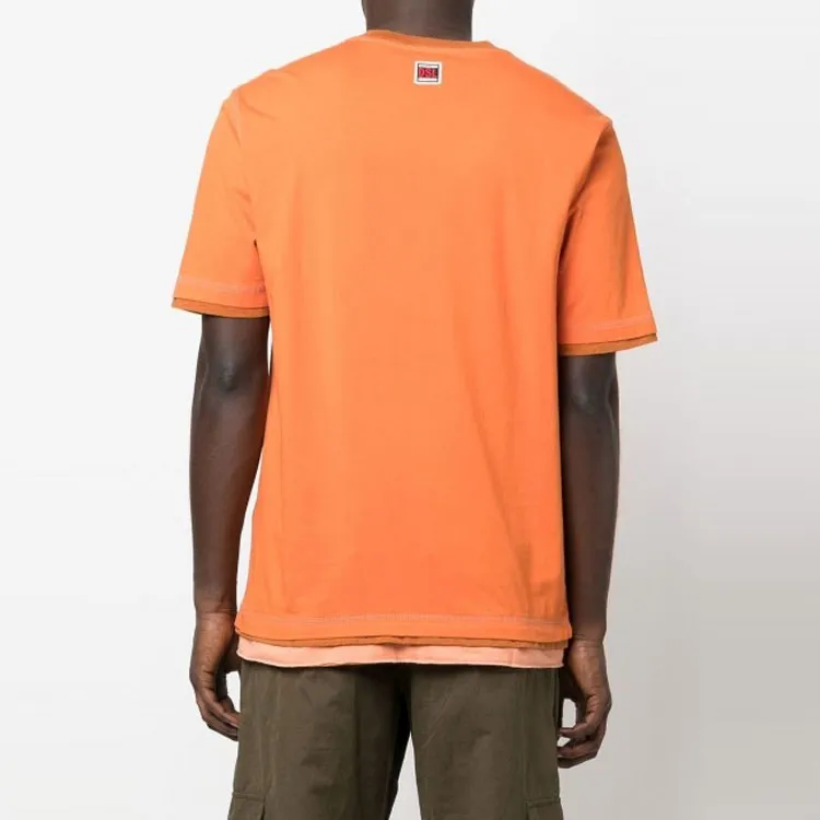 DIESEL T-Shirts Men Orange-2