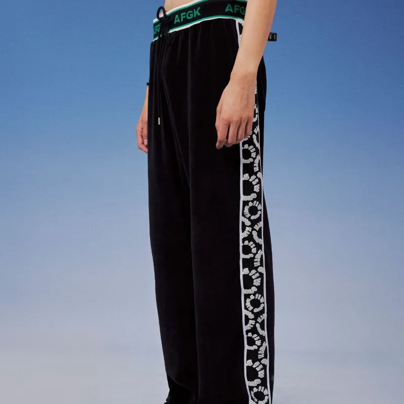 AFGK Casual Pants Men Black-1