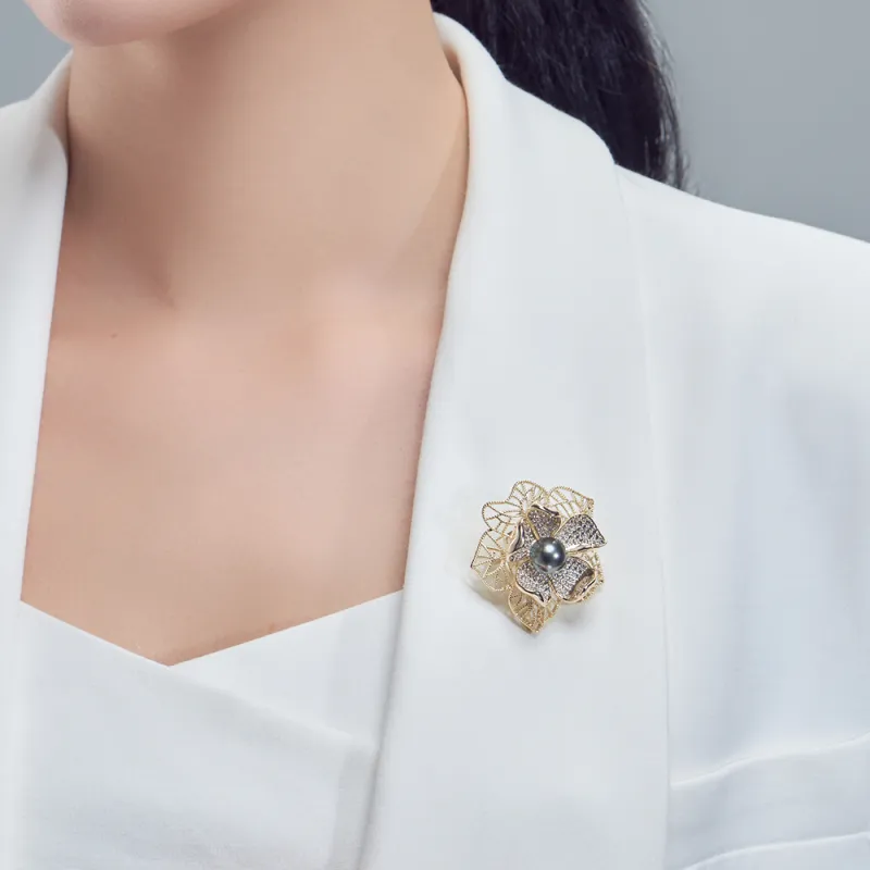 CLORIS YING Brooch With Floral Design Women's-2