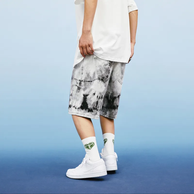 A11SLAVE Loose Fit Shorts Unisex White-6
