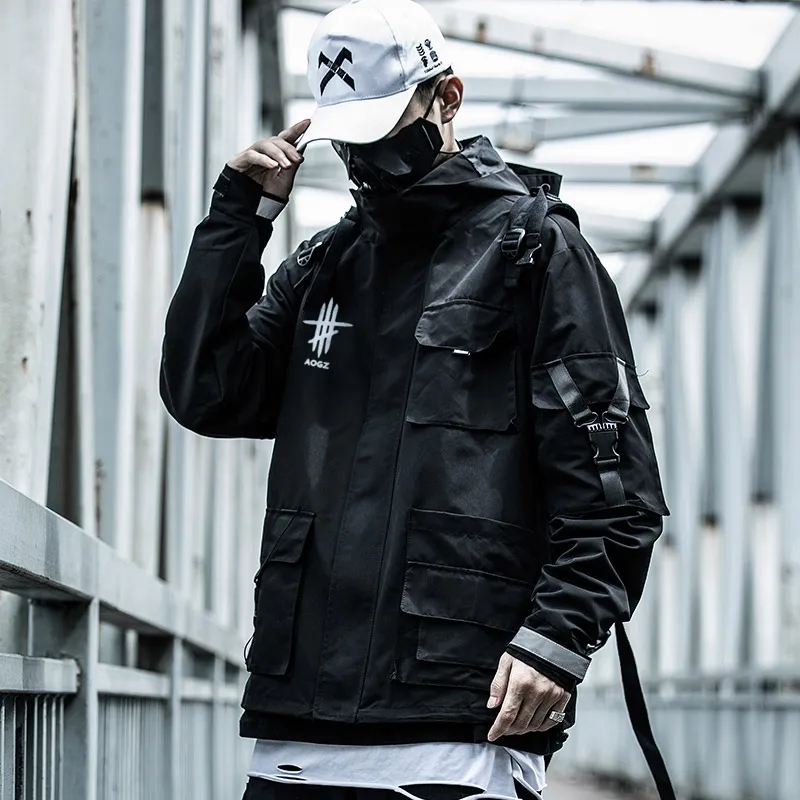 AOGZ Jackets Unisex Black-2
