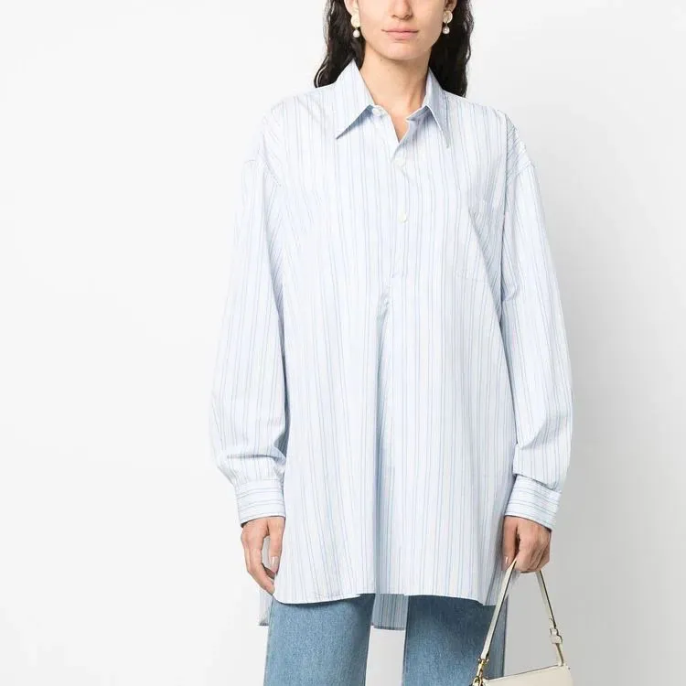 OUR LEGACY Striped Oversized Long sleeve Shirt-3