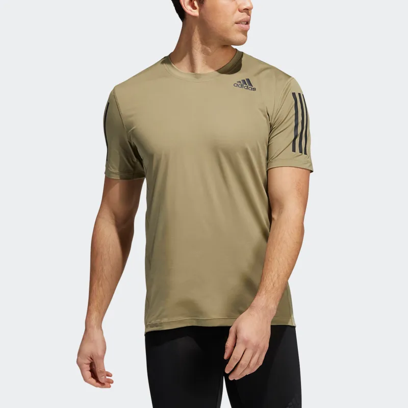 Adidas Set in Sleeve T Shirt Men's Army Green-1