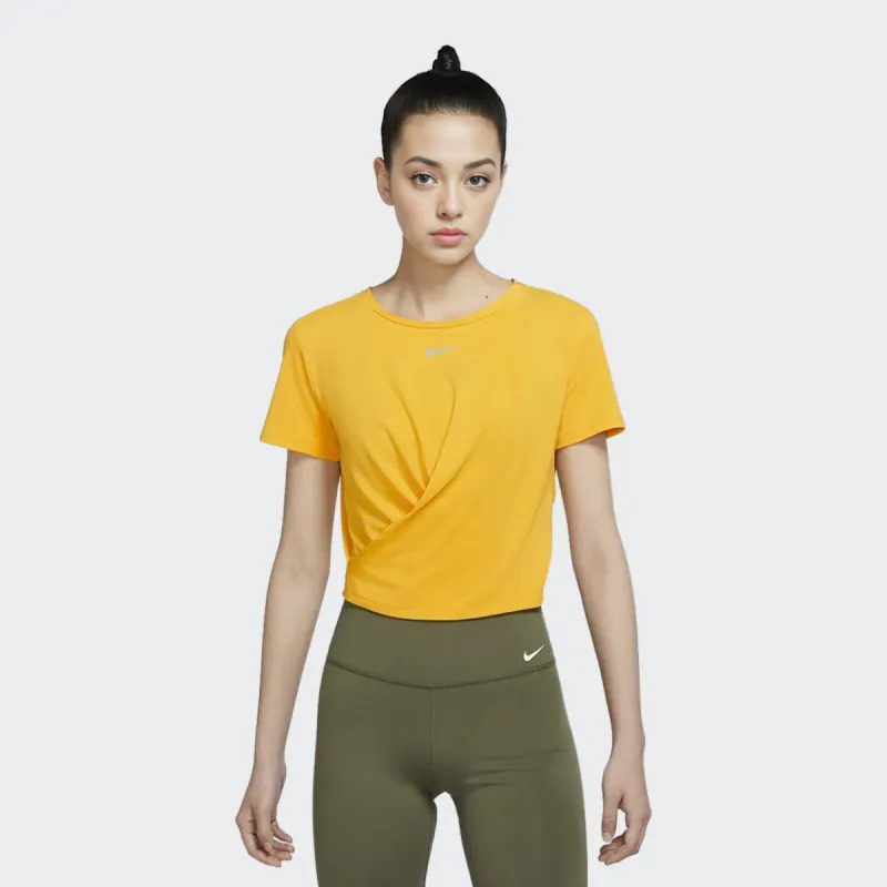 Nike Dri Fit T Shirts Women's Yellow-2