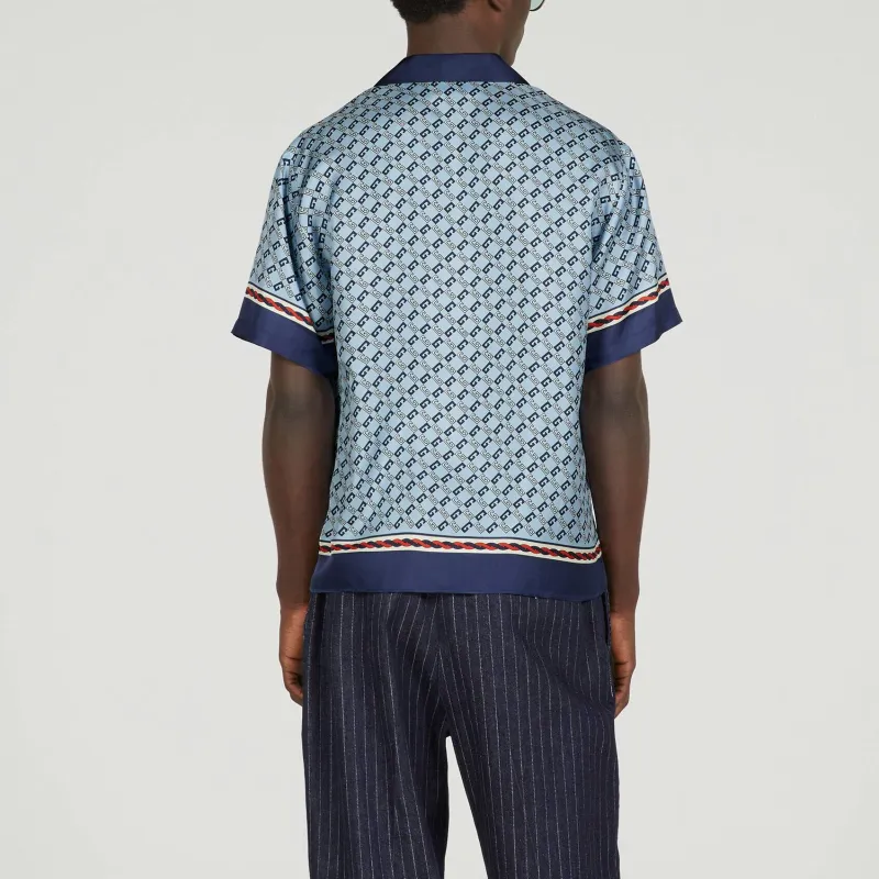 GUCCI 2023 Spring Summer Collection Shirt Men's Light Blue-5