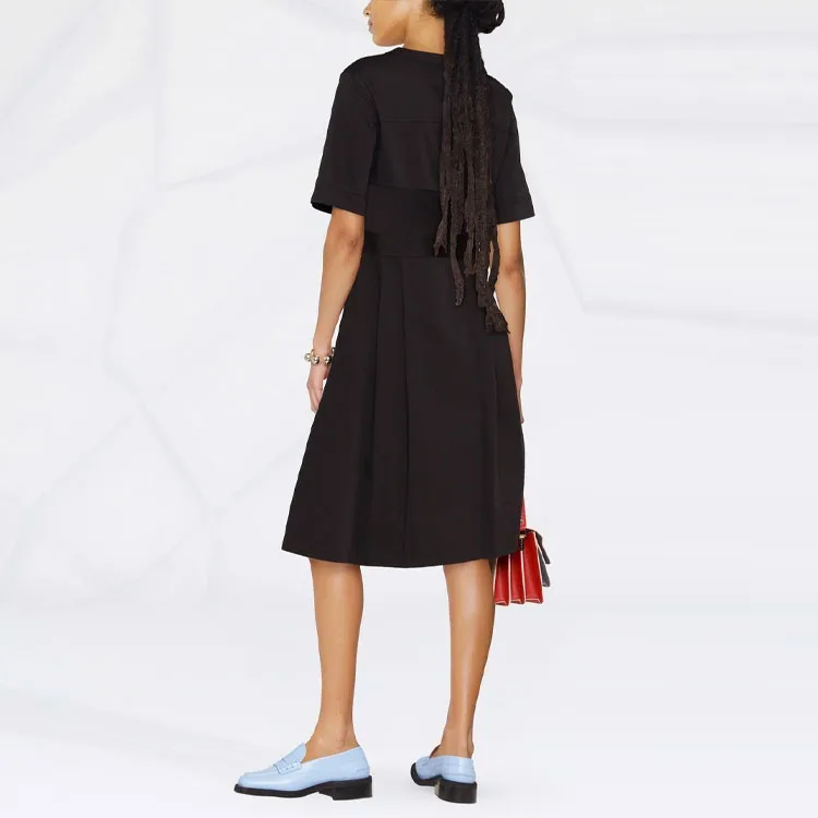 FERRAGAMO SS23 Short-Sleeved Dresses Women's Black-3