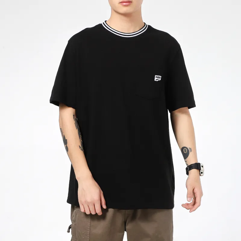 PUMA Downtown T Shirts Men Black-2