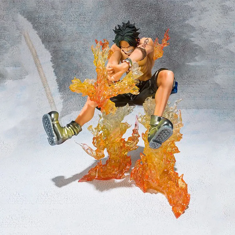 BANDAI Portgas D. Ace Figuarts Zero One Piece Battle Ver. Cross Fire Special Multicolor Edition Action Figures-2
