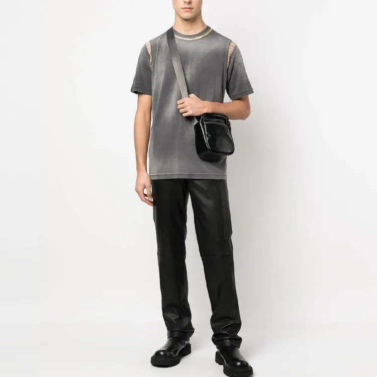 DIESEL T Shirts Men Gray-2