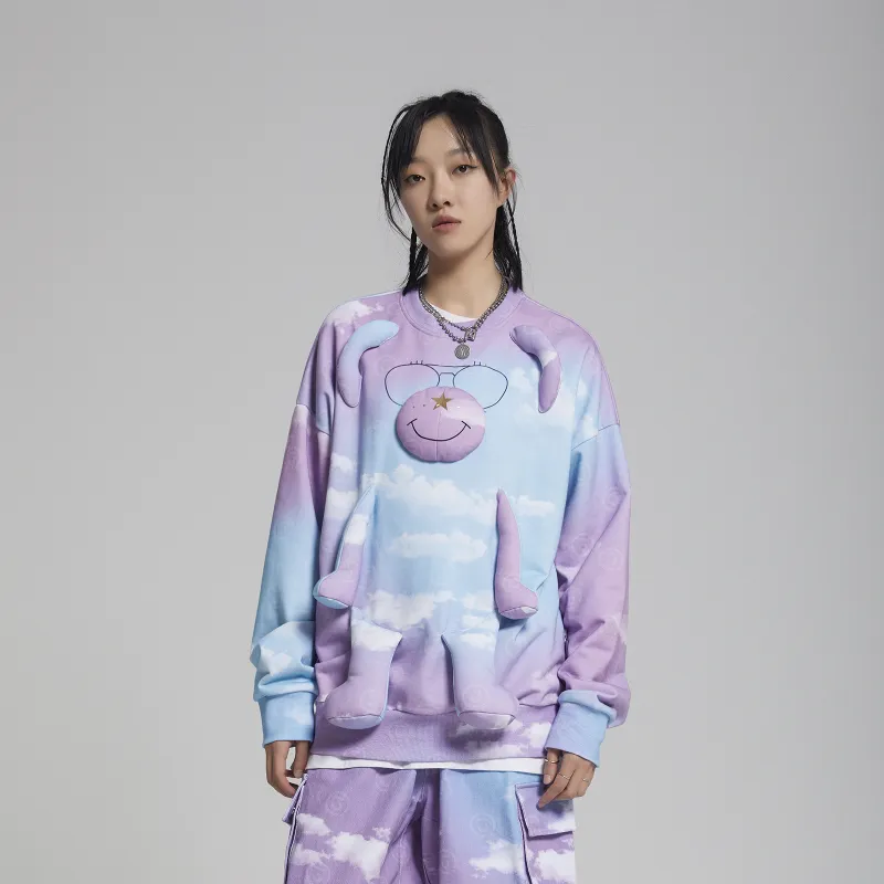 Thankque Crew Neck Sweatshirt Unisex-13