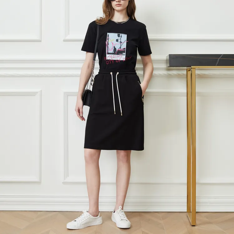 DKNY T-Shirts Women's Black-2