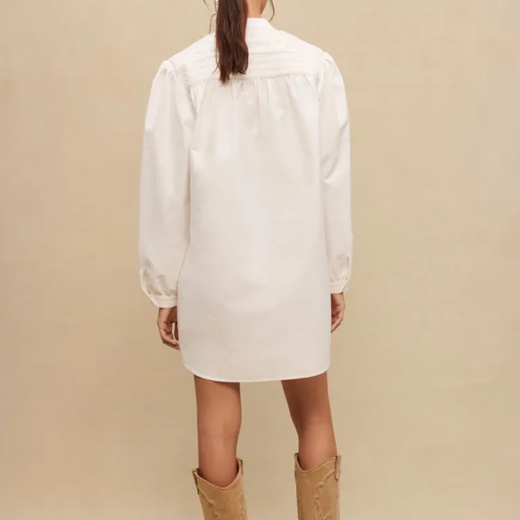 Maje Long Sleeved Dresses Women's White-2