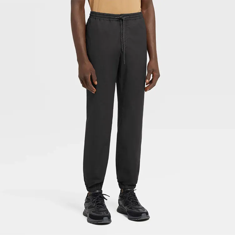 Zzegna Knitted Sweatpants Men Black-1