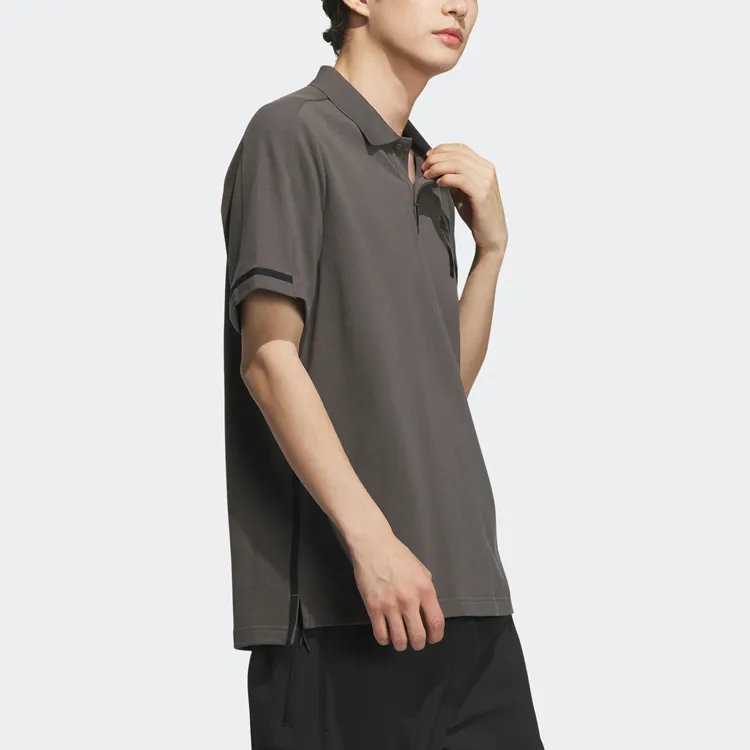 Adidas Polo Shirt Men's Stone Gray-3
