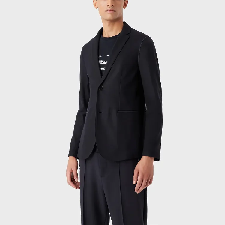 EMPORIO ARMANI FW22 Business Suits Coats Men's Dark Blue-3