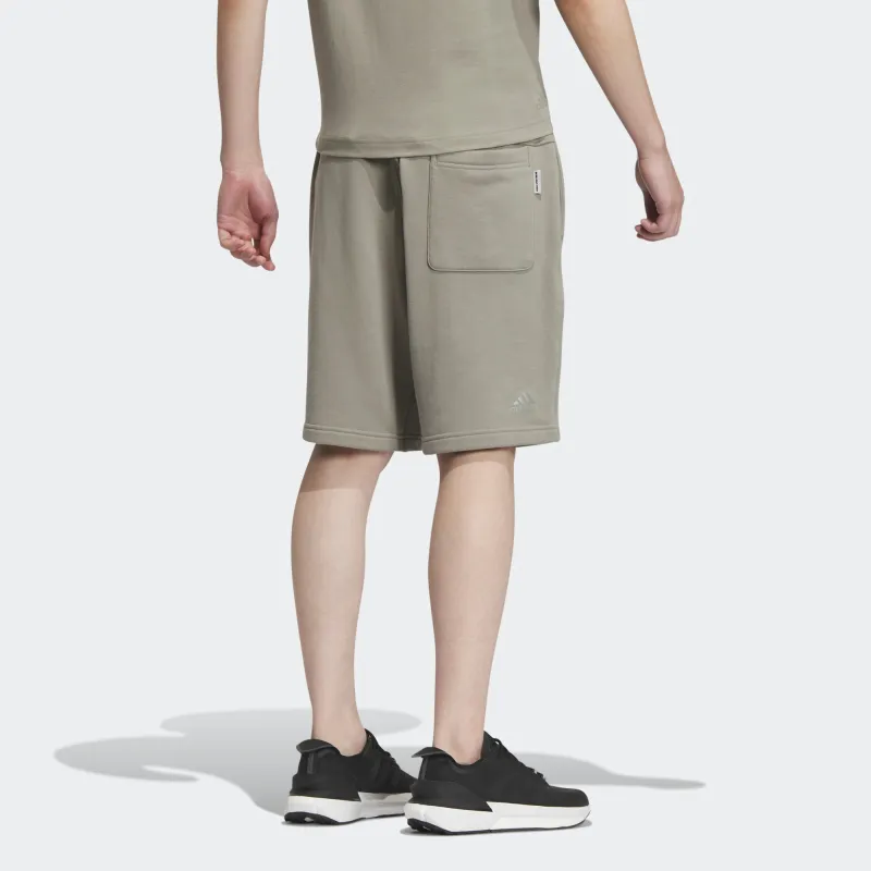 Adidas Casual Shorts Men's Pebble Silver Gray-2
