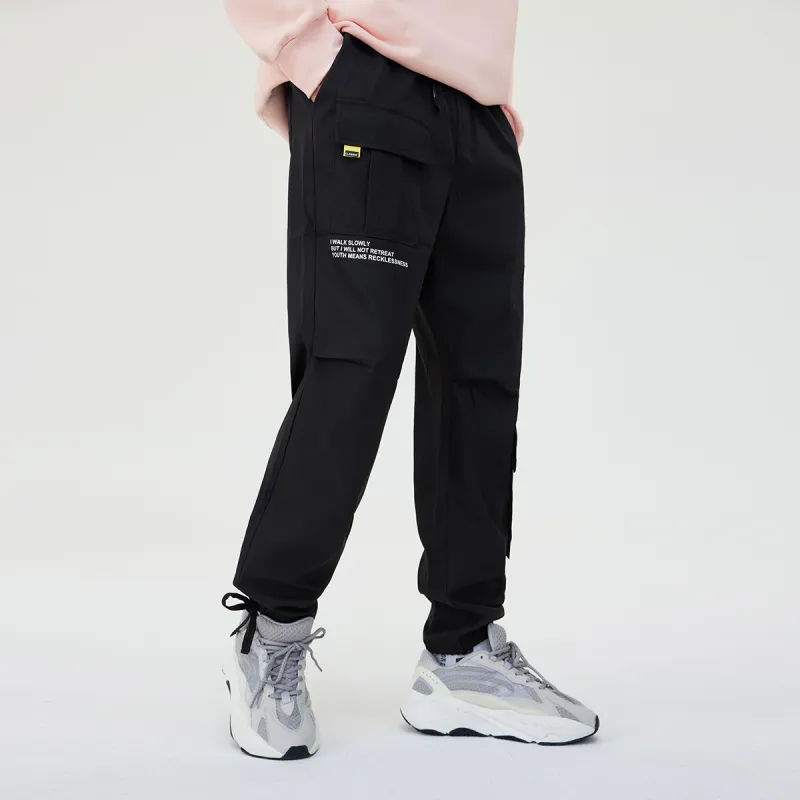 GUKUUL Casual Pants Men Black-3