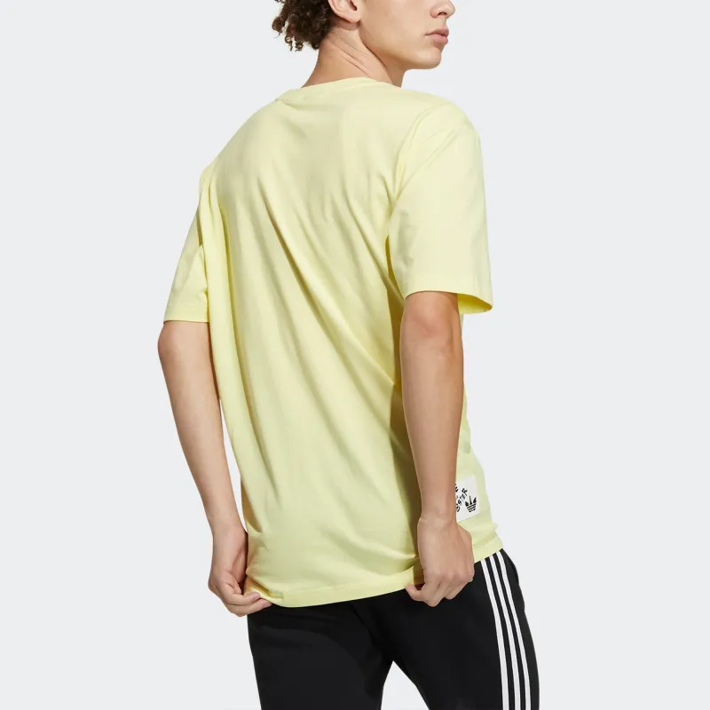 Adidas Originals T Shirt Men's Yellow-2
