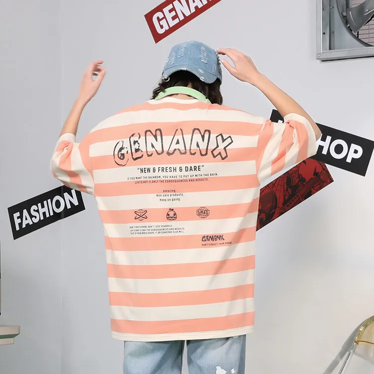 GENANX Straight Elbow Length Sleeved T Shirt Unisex-9